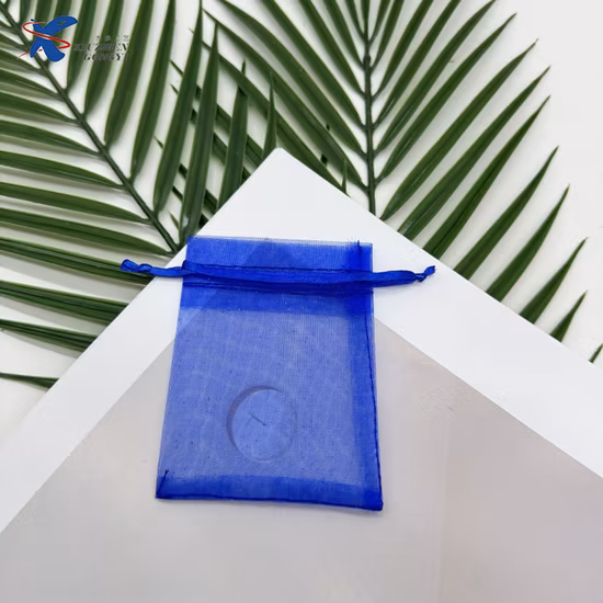 Оптовый прозрачный косметический прозрачный шнурок на заказ с подарочной сумкой из органзы с логотипом